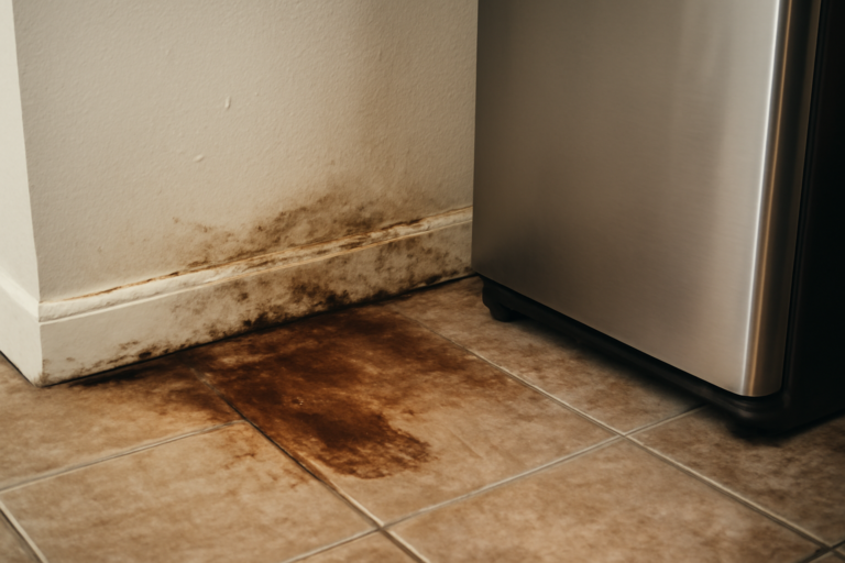 Refrigerator Water Line Leak Removal